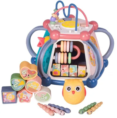Image de Lebula : jeu de tri, puzzle, cube éducatif, blocs sensoriels, jouet interactif, rouge
