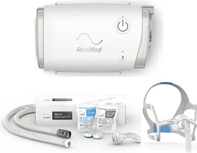 Produktbild von Resmed AirMini AutoCPAP inkl. N20 Set Gr. L und Schlauchadapter (#14774)
