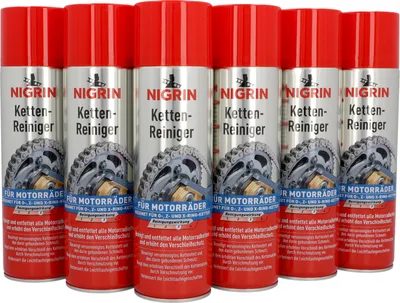 Produktbild von NIGRIN Ketten-Reiniger für Motorräder mit O-, Z- oder X-Ring-Kette 6x500ml