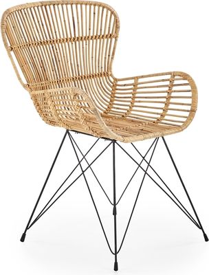 Halmar Essensstuhl K335 - natur / schwarz