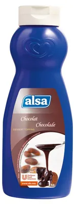 Produktbild von Alsa Dessert Topping Schokolade 1000g – Cremige Schokoladensauce zum Backen & Dekorieren