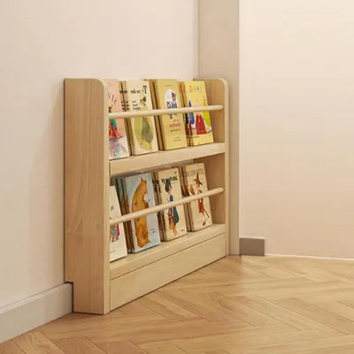 Obrázok produktu pre Masívna knižnica, rozmery 70x10x60 cm, vhodná do spálne, obývačky alebo kancelárie. Slúži ako organizér