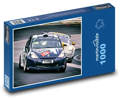 Zdjęcie produktu dla Puzzle 1000 Dynamiczny wyścig dwóch samochodów - martinpuzzle