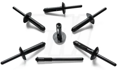 Produktbild von 10x Blindniet Clip für GM, Ford, Chrysler, Jeep, Opel | 6500911, 14063981, N803043-S