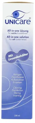 Productafbeelding van Unicare All-in-one Solution Contactlenzen Vloeistof (250 ml)