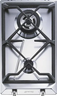 Zdjęcie produktu dla Smeg SRV532GH3, Stal nierdzewna, Wbudowany, 30 cm, Gaz, Stal nierdzewna, 2 stref(y)