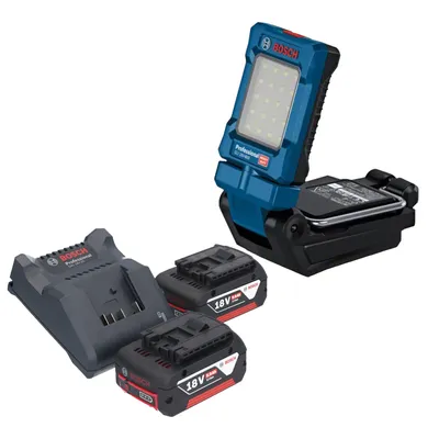 Image de Bosch GLI 18V-800 Professional Lampe sans fil 18 V 800 lm + 2x batterie 5,0 Ah + chargeur