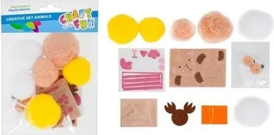 Produktbild von Kreativ-Set Pompon-Tiere
