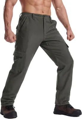 Obrázek produktu pro Pánské lovecké kalhoty Softshell, voděodolné, zateplené, šedé, velikost 3XL