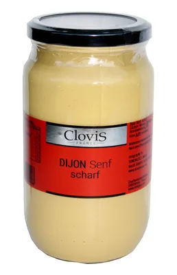 Immagine prodotto di Clovis Dijon senape bianca calda forte fine in barattolo 850g