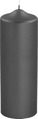 Produktbild von Fink CANDLE, metallic Stumpenkerze, Paraffin, schwarz, L. 8 cm, B. 8 cm, H. 25 cm, D. 8 cm 123775