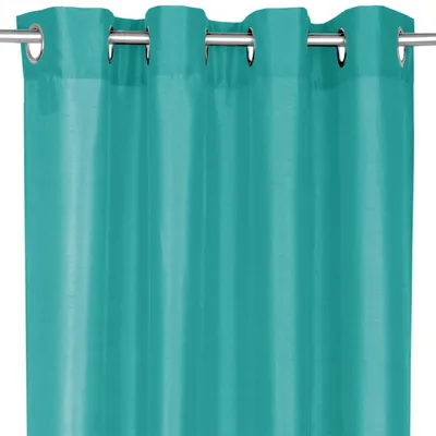 Obrázek produktu pro Záclona Alessia neprůhledná s očky (4cm), rozměry: 140x145cm, barva: tyrkysová