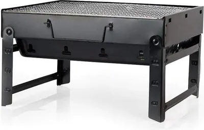 Produktbild von Famanu Tischgrill Holzkohle - Tragbarer Tischgrill