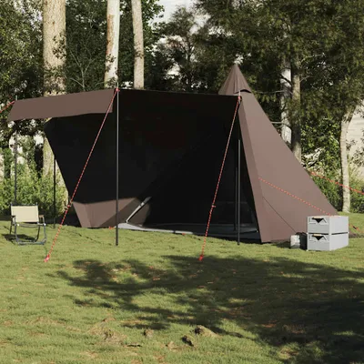 Produktbild von Möbel Tipi-Familienzelt 8 Personen Braun Wasserdicht - Campingzelte &20469