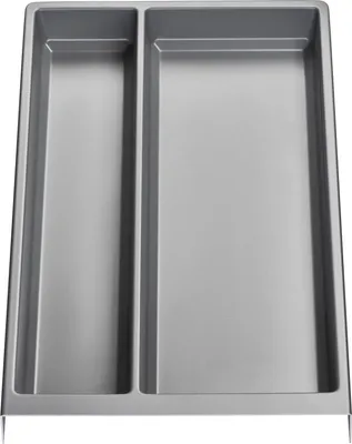 Produktbild von ORGA-BOX Mehrzweckeinsatz SEPARADO Individual silbergrau genarbt (300 x 474 x 51 mm) Schubladeneinsatz ab 40cm Schrankbreite