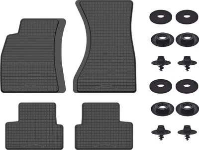 Produktbild von Gummimatten Mit Stoppern Für: Audi A4 B9 (2015-) Schwarz Set