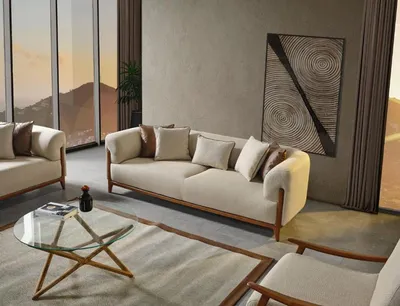 Produktbild von Garnitur Sofagarnitur Sofa 3 Sitzer Luxus Couchgarnitur 1 Sessel Komplette