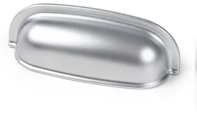 Produktbild von Griff für Toilettenbecken, ABS-Kunststoff, 64 mm, gebürsteter Chromeffekt, Set mit 36 Stück