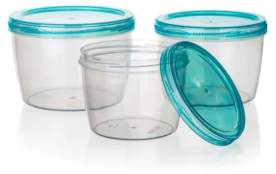 Produktbild von Dreiteiliges Runddosenset, plastik, spülmaschinenfest