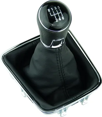 Produktbild von FL Schaltsack Schaltmanschette Schaltknauf 6 Gang passend für VW Golf Plus Tiguan Sharan mit Chrom Rahmen