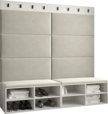 Produktbild von Garderobe MIRO Set 7 mit gepolsterten Paneelen Industrial Design