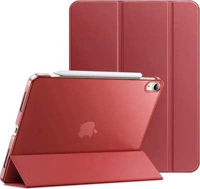 Produktbild von Automatischer iPad-Halter, rot, für 10,9 Zoll iPad, schlank, robust, automatische Aufwachfunktion