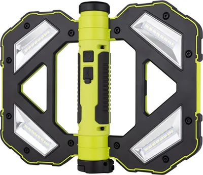 Produktbild von REV LED Akku Arbeitsleuchte Butterfly Schwarz 4x2W 700lm Tageslicht 6500K kaltweiß USB klappbar