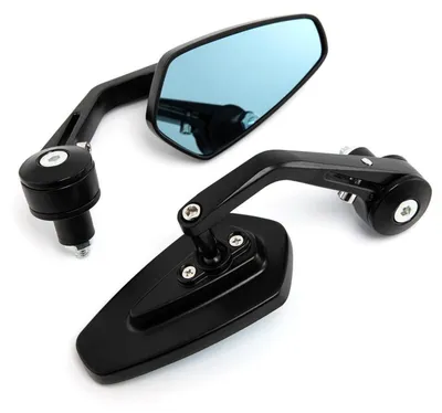Produktbild von Motorrad Seitenspiegel Aluminium 7/8'' 22mm für Cruiser Chopper ATV Bar End Rückspiegel 2er Set