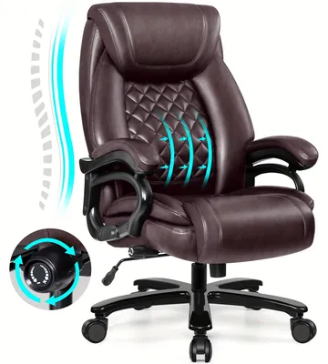 Produktbild von Ergonomischer Bürostuhl – Bequemer Stuhl – Bürostuhl für große Personen – Verstellbare Lendenwirbelstütze