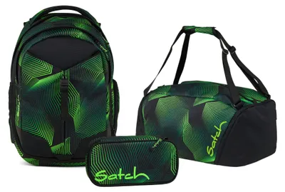 Produktbild von Satch Match Seismic Green Schulrucksack Set 3tlg.