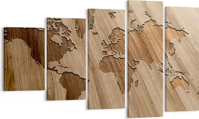 Produktbild von Bild auf Leinwand - Leinwandbild - Geographie Globus Karte - 100x60cm - Wand Bild - Wanddeko - Leinwanddruck - Bilder - Kunstdruck - Wanddekoration - Leinwand bilder - Wandkunst - EG100x60-3042