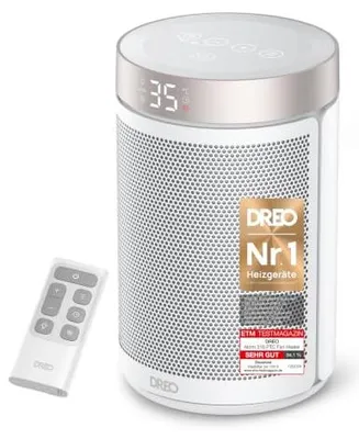 Produktbild von Heizlüfter Dreo 1500W PTC Keramik, leise 34 dB, Thermostat, Elektroheizung