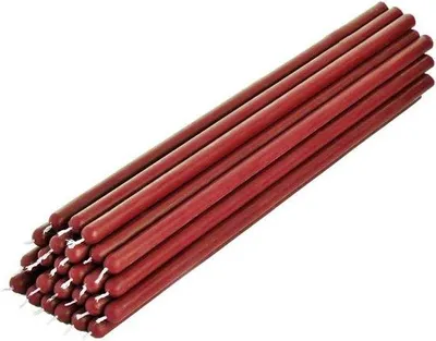 Productafbeelding van Famanu Tafelkaarsen, 25 stuks, rood - 26 cm, roetvrij, ideaal voor romantische gelegenheden