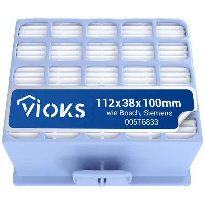 Produktbild von HEPA Luftfilter Lamellenfilter wie Siemens 00576833 für VSZ4G Staubsauger