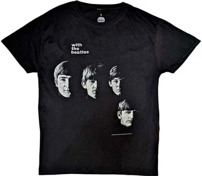 Obrázok produktu pre The Beatles Vintage With The Beatles Black L Tričko