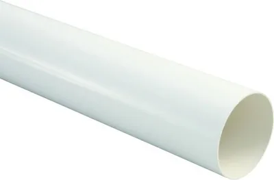 Produktbild von Marley Fallrohr Kunststoff rund Verkehrsweiß RAL 9016 Ø 75 mm L = 1000 mm