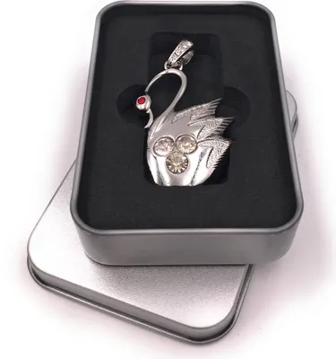 Immagine prodotto di Onwomania Swan Silver Bird Water Chiavetta USB in confezione regalo in alluminio 32 GB USB 2.0