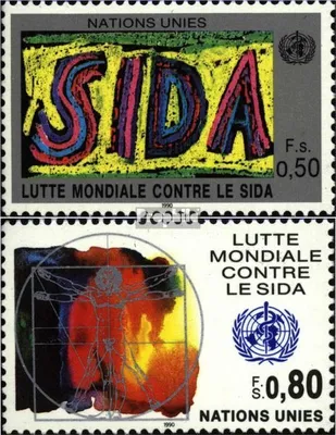 Produktbild von Briefmarken UNO - Genf 1990 Mi 184-185 (kompl.Ausg.) FDC AIDS-Bekämpfung