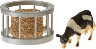 Zdjęcie produktu dla Kids Globe Farming 571961 - Obręcz do karmienia z belą i krową