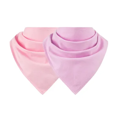 Produktbild von Halstuch Dreieckstuch Kopftuch Mädchen Kinder unifarben Frühling Herbst, Rosa/Flieder