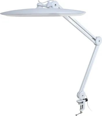 Produktbild von OKWISH LED Arbeitsleucht | dimmbar | integrierte LEDs | Teile getrennt einschaltbar | LED Klemmlampe mit 6500 K und 2248 Lm | Tageslichtlampe für Büro, Modellbau, Werkstatt | Weiß