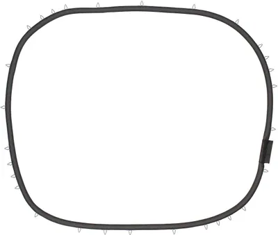 Produktbild von easyPART passend für 00650984 BOSCH Türdichtung GAGGENAU rundum 29Haken für Backofen Herd