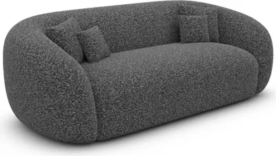 Produktbild von Bouclé 3-Sitzer Couch Gaia Graphit
