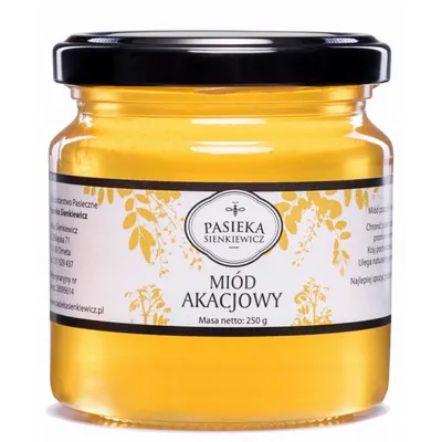 Obrázok produktu pre Med agátový 210ml 250g PASIEKA SIENKIEWICZ