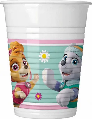 Produktbild von Paw Patrol Skye Everest Plastikbecher 200ml 8 Stk.