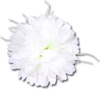 Image de Décoration de fleurs de chrysanthème blanc artificiel 14cm