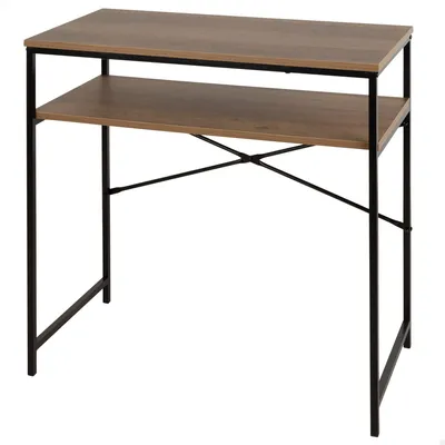 Immagine prodotto di Solidchoice - Scrivania industriale con piano in legno e struttura in acciaio, 77 x 40 cm