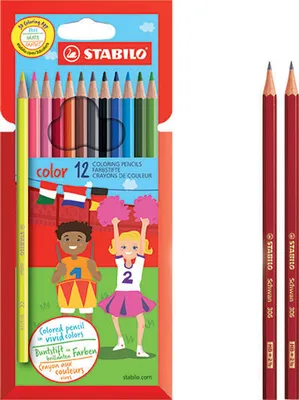 Produktbild von STABILO Buntstifte color sechseckig 12 + 2 Promo-Etui