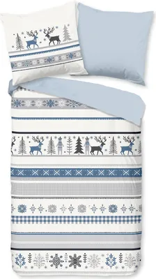 Produktbild von Duvet cover Good Morning 135x200 + 1* 80x80 cm - Wintry print