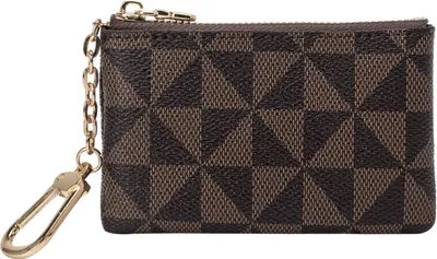 Produktbild von Portemonnaie Damen Mini Kunstleder, Mini Geldbörse mit Reißverschluss Herren, Mini Geldbörse Kleingeld, 11.5x7.5x1.5cm